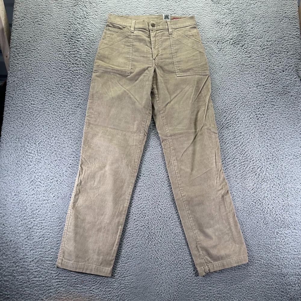 Levi's Pant Women's 8 Beige Cotton Corduroy Chino Straight Preppy Career Stretch